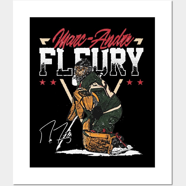 Marc-Andre Fleury Minnesota Triangle Name Wall Art by lavonneroberson